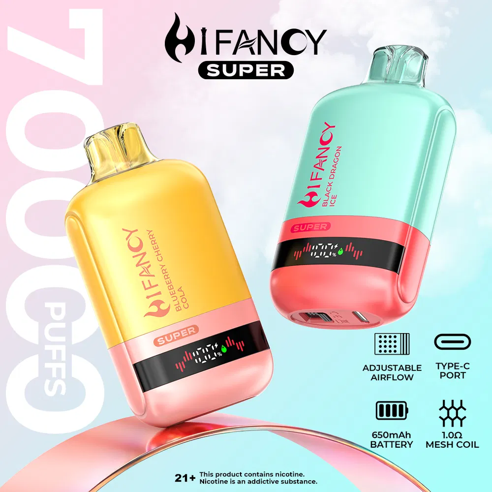 Hifancy スーパー 70000 パフ ベイプ EU 倉庫充電式ベイプ付き
